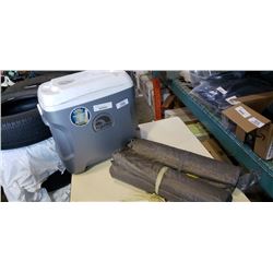 IGLOO COOLER AND 2 TENTS