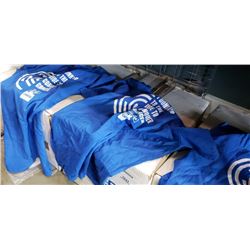 BOX OF ASSORTED NEW PROMOTIONAL TSHIRTS, ASSORTED SIZE