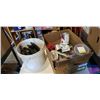 Image 1 : BOX OF HARDWARE AND BUCKET AND WATER SHUTOFFS