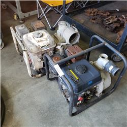 2 gas powered transfer pumps one is honda