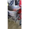 Image 1 : METAL BUCKET ON STAND AND BBQ UTENSILS