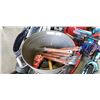 Image 2 : METAL BUCKET ON STAND AND BBQ UTENSILS
