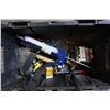 Image 3 : HUSKY TOOL BOX W/ KNEE PADS AND ASSORTED HAND TOOLS