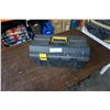 Image 1 : BLACK TOOL BOX AND ASSORTED HAND TOOLS