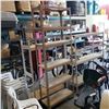 Image 1 : 7 FOOT TALL ADJUSTABLE SHELVING UNIT WITH WOOD SHELVES