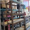 Image 2 : 7 FOOT TALL ADJUSTABLE SHELVING UNIT WITH WOOD SHELVES