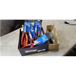 Lot of new nut drivers, needle nose pliers and pass trough wratchets