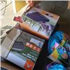 Image 3 : Box of solar lights and 4 inflatables