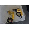 Image 1 : 2 DEWALT DRILLS 1/2 INCH AND 3/8 INCH - TESTED WORKING