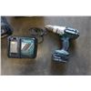 Image 2 : MAKITA 4 PIECE 18V CORDLESS TOOL SET W/ CHARGER, 3 BATTERIES, AND CASE - TESTED WORKING