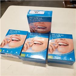 4 boxes of new FDA approved rezeal 3 in 1 professional mouthguards retail $100