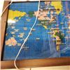 Image 2 : VINTAGE WORLD MAP CLOCK