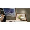Image 2 : LOT OF PRINTS AND STICHED FLOWER PICTURE