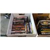 Image 2 : 2 BOXES OF DVDS AND TOTE OF DISNEY VHS MOVIES