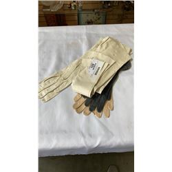 5 PAIRS OF VINTAGE LEATHER DRESS GLOVES