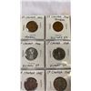 Image 3 : 11 CANADIAN WAR-TIME 5 CENT COINS 1942 TOMBAC, 1943 V TOMBAC, 1944-1945 V NICKELS