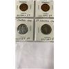 Image 4 : 11 CANADIAN WAR-TIME 5 CENT COINS 1942 TOMBAC, 1943 V TOMBAC, 1944-1945 V NICKELS