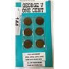 Image 3 : BUFFALO 5 CENT AND 6 GEORGE V 1 CENT COINS