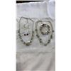Image 3 : 3 TRAYS OF JEWELLERY - BEADED, SILVER TONE, ETC