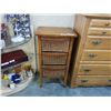 Image 2 : RUSTIC WOOD AND WICKER 3 DRAWER STAND