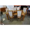 Image 1 : OAK DINING TABLE WITH 6 CHAIRS