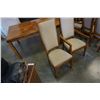 Image 9 : OAK DINING TABLE WITH 6 CHAIRS