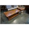 Image 1 : OAK COFFEE TABLE AND ENDTABLE