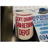 Image 2 : 2 VINTAGE WOOD SIGNS, CHARTER COMPANY AND SOFT DRINK CAN RETURN DEPOT SIGN