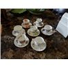 Image 1 : 7 ANTIQUE CHINA CUPS AND SAUCERS