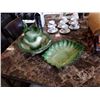 Image 1 : SIGNED POTTERY JUG AND BOWL, W/ SERVING TRAY
