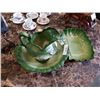 Image 3 : SIGNED POTTERY JUG AND BOWL, W/ SERVING TRAY
