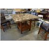 Image 2 : STONE LOOK DINING TABEL WITH 4 STOOLS