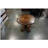 Image 1 : WALNUT PARLOUR TABLE APPROX 16 INCHES TALL