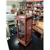 Image 1 : SMALL SQUARE GLASS DISPLAY CABINET