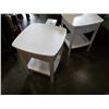 Image 2 : PAIR OF WHITE 1 DRAWER ENDTABLES