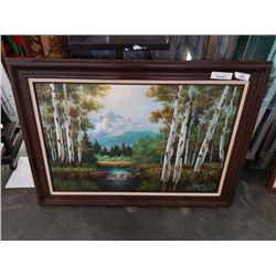 OIL PAINTING ON CANVAS FOREST SCENE