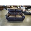 Image 1 : LEATHER DOUBLE RECLINER WORN SEATS