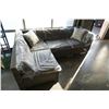 Image 1 : BRAND NEW 4 PIECE PREMIUM OUTDOOR MODERN GREY RATTAN MODULAR SECTIONAL SOFA RETAIL $1699 W/ DARK GRE
