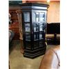 Image 1 : BLACK 2 PIECE DISPLAY CABINET