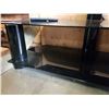 Image 3 : BLACK GLASS TV STAND WITH MOUNT