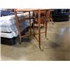 Image 3 : ANTIQUE OAK CONVER-TABLE BRASS PAW FOOT MADE IN CANADA