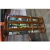 Image 1 : BOWED FRONT DISPLAY CABINET CRACKED BACK MIRROR