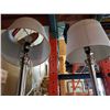 Image 2 : PAIR OF BRUSHED METAL TABLE LAMPS