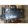 Image 1 : ESPRESSO FINISH GLASS DOOR DISPLAY CABINET