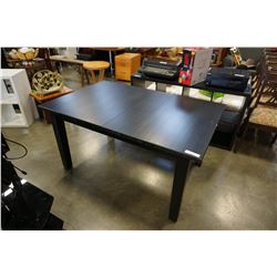 BLACK DINING TABLE WITH LEAF