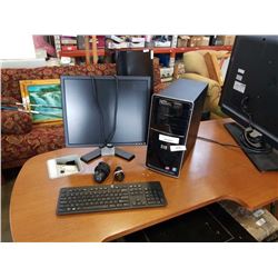 HP DESKTOP COMPUTER WITH MONITOR, KEYBOARD, MOUSE