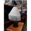Image 1 : Wood strip lamp with tassels