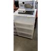 Image 1 : 4 TIER STACKING STORAGE BINS ON WHEELS
