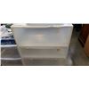 Image 2 : 4 TIER STACKING STORAGE BINS ON WHEELS