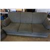 Image 2 : 3 PIECE ROLLED ARM GREEN FABRIC SOFA SET